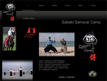 Tablet Screenshot of camp.sabaki.de